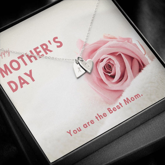 MOTHER DAY, To My Mother Necklace, Personalized Heart Necklace