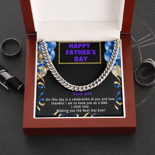 FATHER'S DAY Necklace, Gift for Birthday, Best Dad Gift for Men, Handmade Jewelry