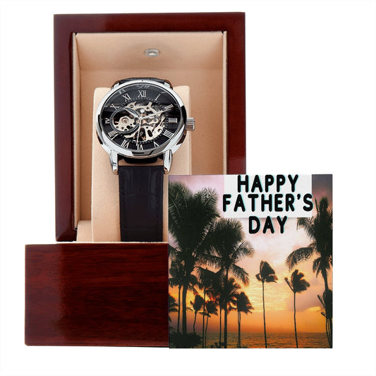 FATHER'S DAY Openwork Watch, DAD Gift, Happy Father's Day To My Dad